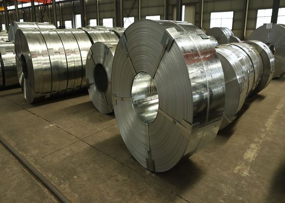 comprar ASTM A653 G90 Tira de aço galvanizado mergulhado a quente 0,42 mm × 100 mm DX52D+Z para painéis industriais e componentes estruturais online manufacture
